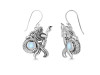 Moonstone Mermaid & Shell Earring RBM-RUE-21.