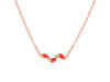 Red Onyx & White Topaz Necklace ROX-RDN-460.
