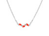 Red Onyx & White Topaz Necklace ROX-RDN-460.