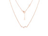 Rose Quartz & White Topaz Necklace RSQ-RDN-460.