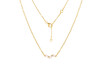 Rose Quartz & White Topaz Necklace RSQ-RDN-460.