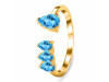 Swiss Blue Topaz Ring SBTZ-RDR-2769.