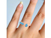 Swiss Blue Topaz Ring SBTZ-RDR-2769.