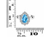 Swiss Blue Topaz & White Topaz Ring SBTZ-RDR-2770.