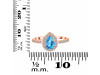 Swiss Blue Topaz & White Topaz Ring SBTZ-RDR-3161.