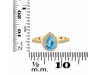 Swiss Blue Topaz & White Topaz Ring SBTZ-RDR-3161.