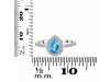 Swiss Blue Topaz & White Topaz Ring SBTZ-RDR-3161.