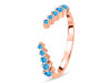 Swiss Blue Topaz Ring SBTZ-RR-327.