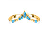 Swiss Blue Topaz Ring SBTZ-RR-408.