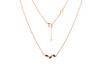 Smoky & White Topaz Necklace SMY-RDN-460.
