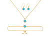 Turquoise Jewelry Set TRQ-RDB-66-RDN-74-RDE-692.