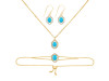 Turquoise Jewelry Set TRQ-RDB-68-RDN-78-RDE-694.