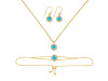 Turquoise Jewelry Set TRQ-RDB-83-RDN-69-RDE-701.