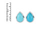 Turquoise Stud Earring TRQ-RDE-1110.