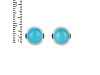 Turquoise Stud Earring TRQ-RDE-724.