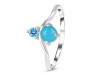 Turquoise & Blue Topaz Ring TRQ-RDR-1497.