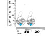 Turquoise Sea Horse & Fish Earring TRQ-RUE-41.