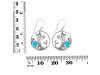 Turquoise & White Topaz Mermaid Earring TRQ-RUE-57.