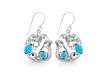 Turquoise Mermaid & Sea Horse & Star Fish & Shell Earring TRQ-RUE-66.