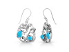 Turquoise Mermaid & Sea Horse & Star Fish & Shell Earring TRQ-RUE-66.