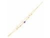 Tanzanite Raw Crystal & White Topaz Bracelet TZN-RDB-168.