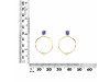 Tanzanite  Raw Crystal & White Topaz Earring TZN-RE-59.