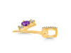 Amethyst & White Topaz Alphabet Y Pendant AMT-RDA-103.