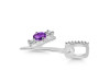 Amethyst & White Topaz Alphabet Y Pendant AMT-RDA-103.