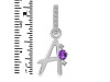 Amethyst & White Topaz Alphabet A Pendant AMT-RDA-27.