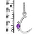 Amethyst & White Topaz Alphabet C Pendant AMT-RDA-29.