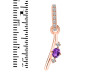 Amethyst & White Topaz Alphabet I Pendant AMT-RDA-35.