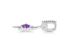 Amethyst & White Topaz Alphabet I Pendant AMT-RDA-35.