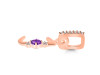 Amethyst & White Topaz Alphabet J Pendant AMT-RDA-36.