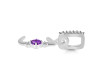 Amethyst & White Topaz Alphabet J Pendant AMT-RDA-36.