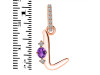 Amethyst & White Topaz Alphabet L Pendant AMT-RDA-38.