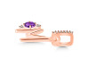 Amethyst & White Topaz Alphabet M Pendant AMT-RDA-39.