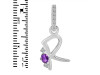 Amethyst & White Topaz Alphabet R Pendant AMT-RDA-44.