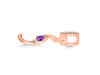 Amethyst & White Topaz Alphabet S Pendant AMT-RDA-45.