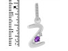Amethyst & White Topaz Alphabet Z Pendant AMT-RDA-52.