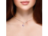 Amethyst & White Topaz Alphabet C Pendant AMT-RDA-55.