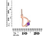 Amethyst & White Topaz Alphabet D Pendant AMT-RDA-82.