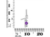 Amethyst & White Topaz Alphabet T Pendant AMT-RDA-98.
