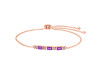 Amethyst & White Topaz Bracelet AMT-RDB-139.