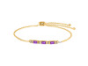 Amethyst & White Topaz Bracelet AMT-RDB-139.