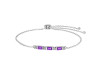 Amethyst & White Topaz Bracelet AMT-RDB-139.