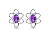 Amethyst Stud Earring AMT-RDE-12.