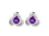 Amethyst Stud Earring AMT-RDE-3.