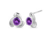 Amethyst Stud Earring AMT-RDE-3.