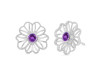 Amethyst Stud Earring AMT-RDE-61.