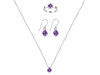 Amethyst Jewelry Set AMT-RDN-451-RDE-1317-RDR-4027.